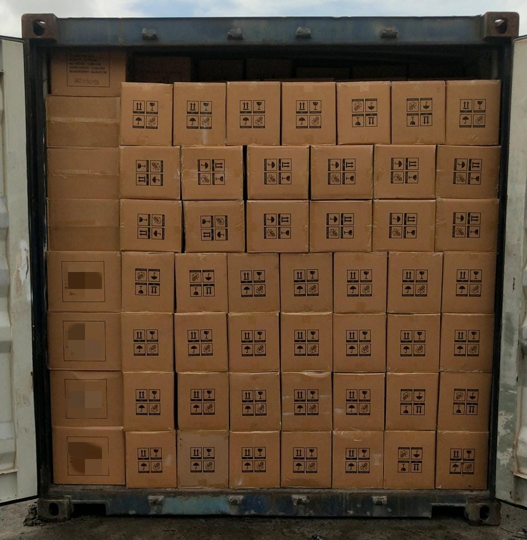 2021年陶瓷杯新加坡转口到印度